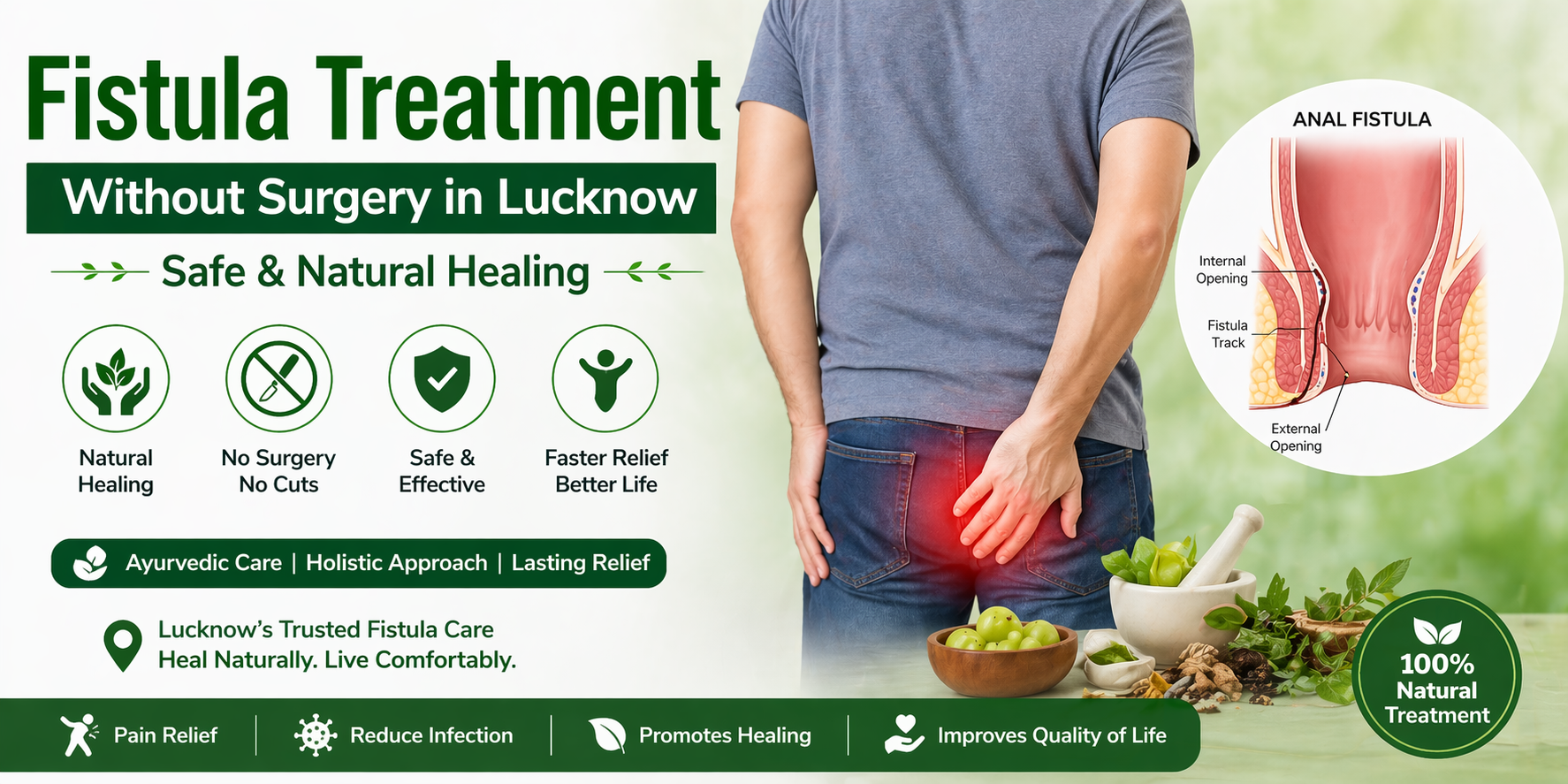 Fistula Treatment Without Surgery in Lucknow