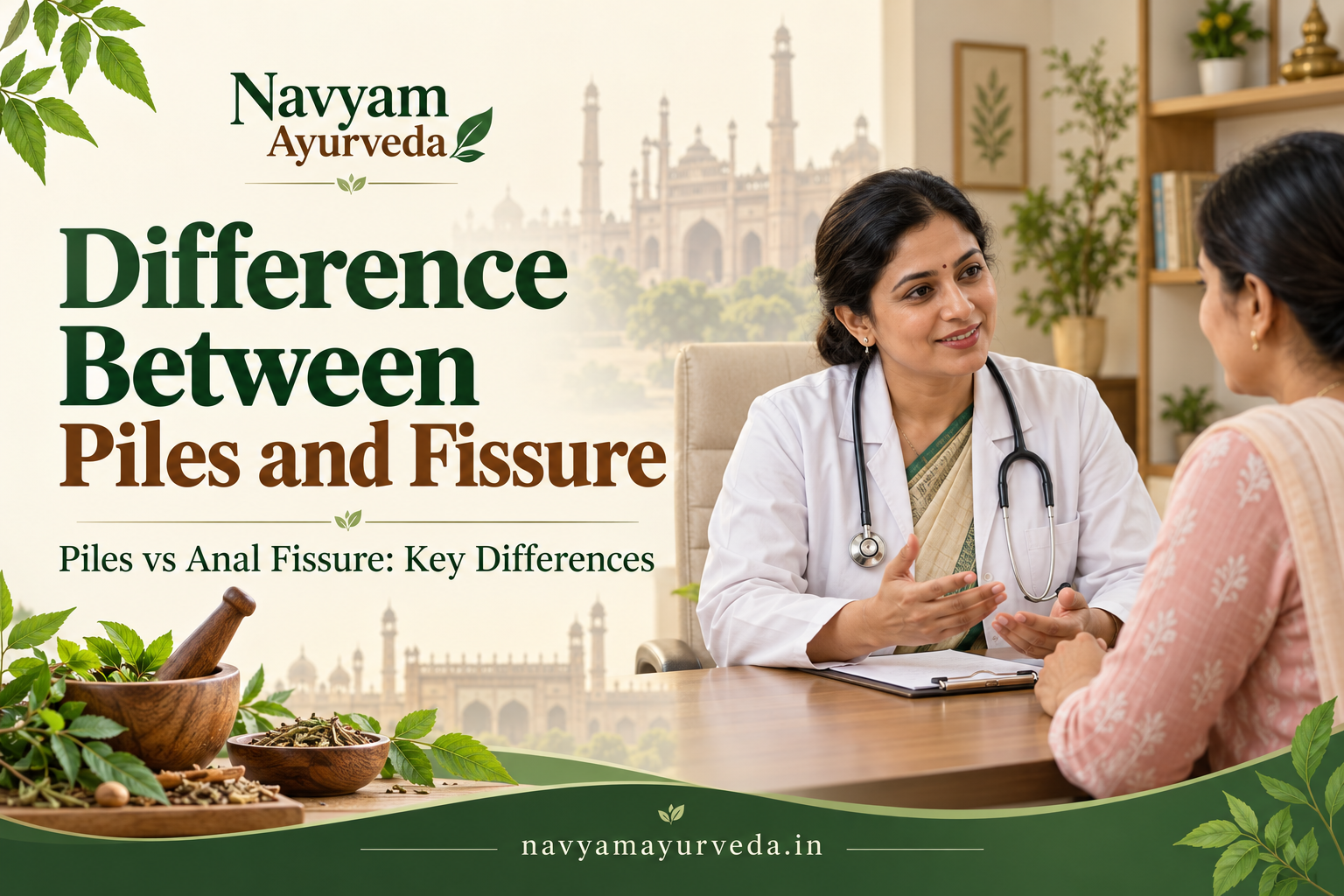 difference between piles and fissure